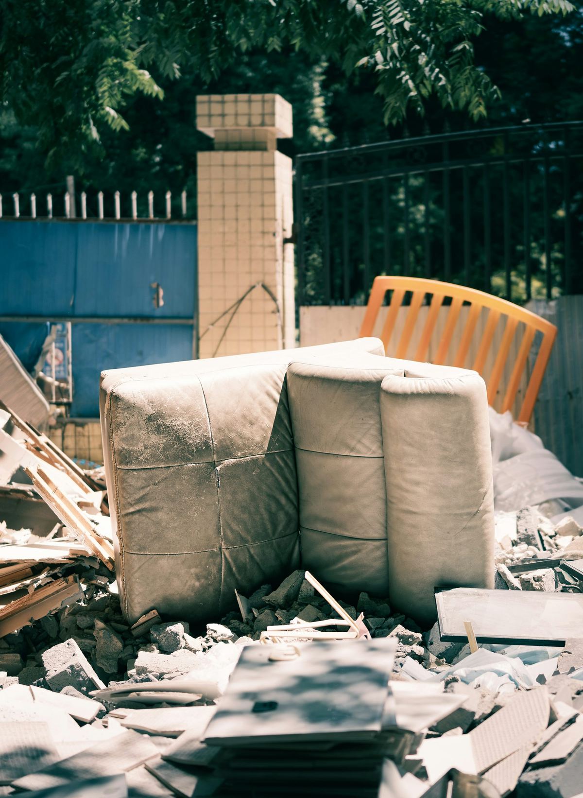 Old boxes and furniture